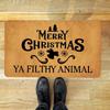 Christmas Bath Floor Mat Letter Printing Doormat Blanket Decoration Water Absorption for Hotels Restaurants Supermarkets