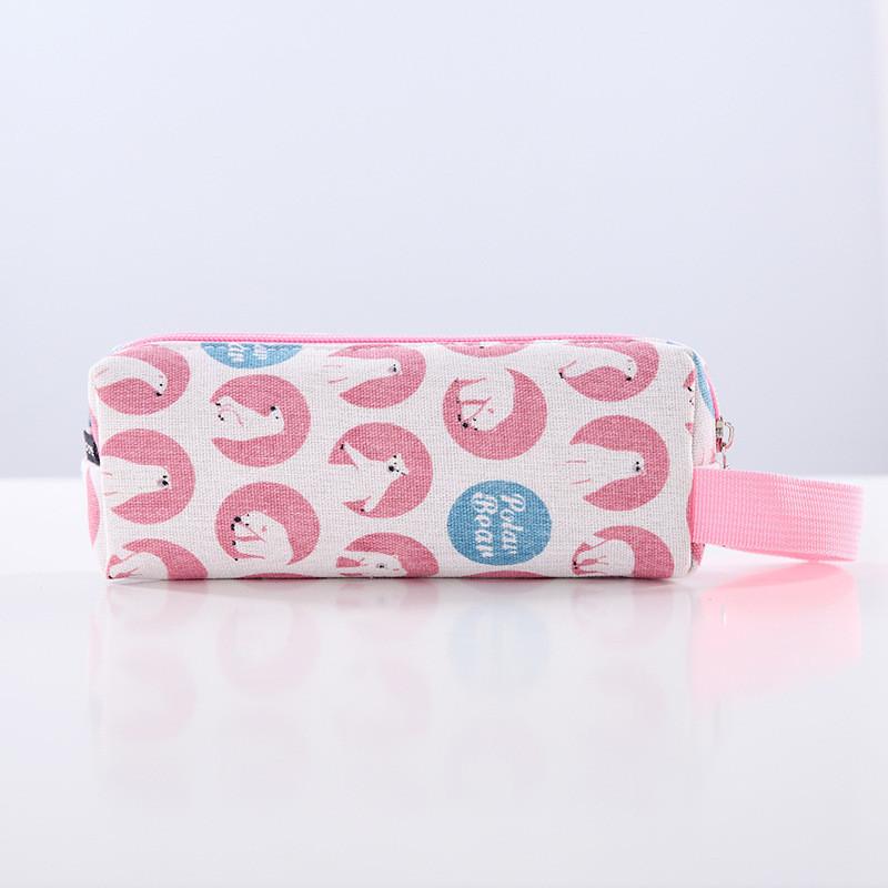 Eens Kids Pencil Bag with Zipper Pencil Pouch Aesthetic Pencil Pen Case Organizer for Schools