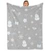 Grass Tiny Floral Anime Cartoon Flannel Blanket Soft Warm Throw for Bedroom Sofa Car Kids Holiday Gift