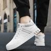 Mode Herren Freizeitschuhe Herbst High-Top Vulkanisierte Schuhe für Herren Rutschfest Abriebfest Herren Sneaker Winter Tenis Masculino