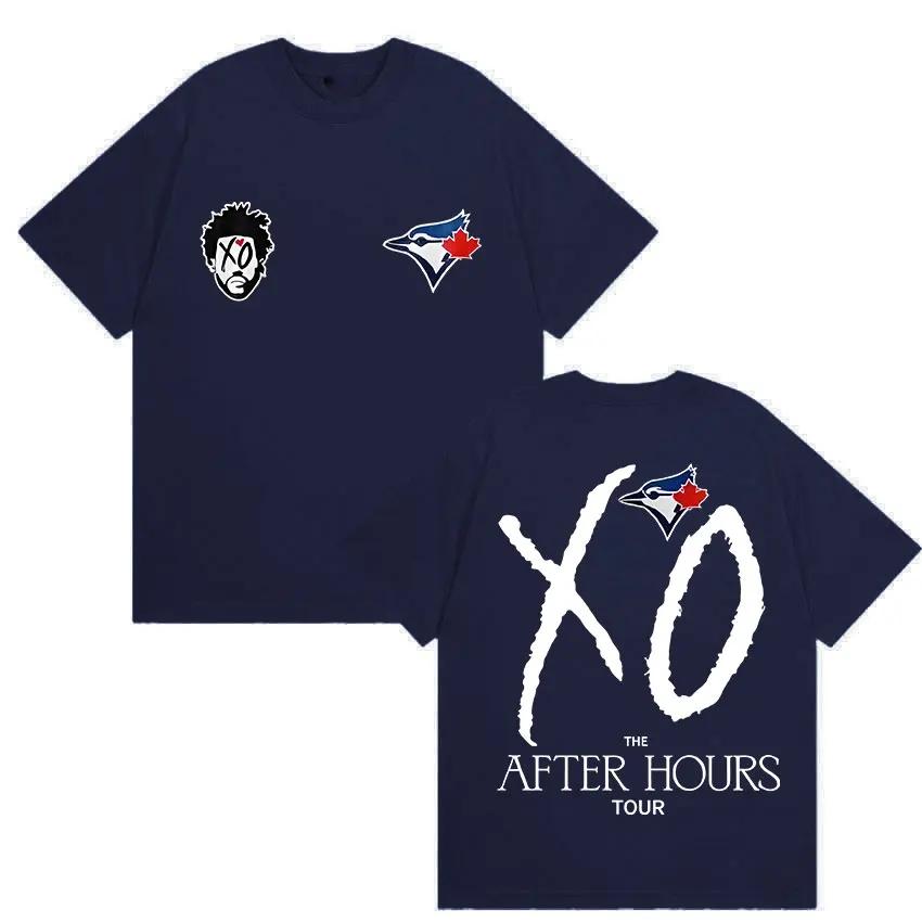 The Weeknd After Hours Tour Xo 2026Merch Tshirt Unisexs Womens Hip Hop Loose Short Sleeve Tshirt Cotton Tshirt Fan Street Wear