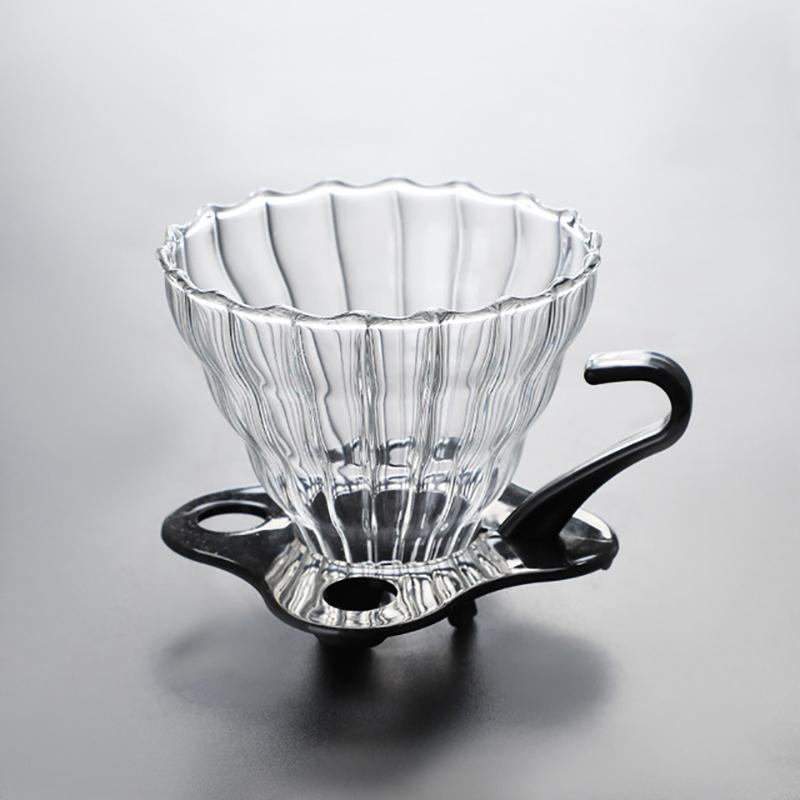 Thickened High Borosilicate Glass Coffee Pot Hand Drip Pot Sharing Pot Filter Coffee Percolator Cup Funnel