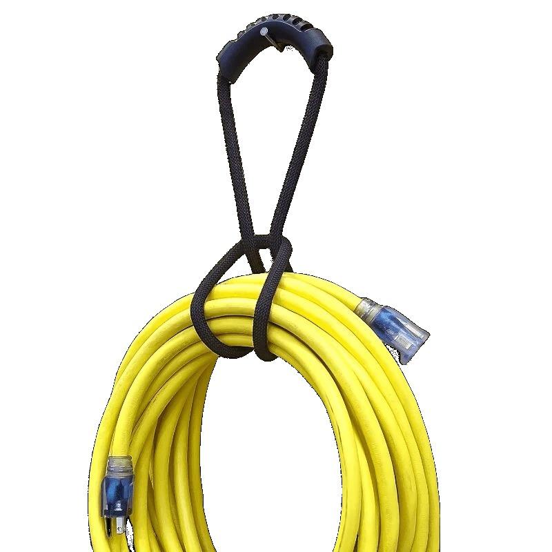 Heavy-Duty Multi-Purpose Storage Strap - Hook & Loop Cord Organizer with Handle for Pool/Garden Hoses & Cables (Adjustable)