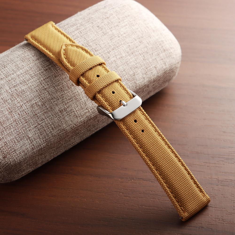 Sailcloth Watch Strap 20mm 22mm for Seiko Band Waterproof Fabric Watchband Quick Release Wristband High Quality Women Men Belt