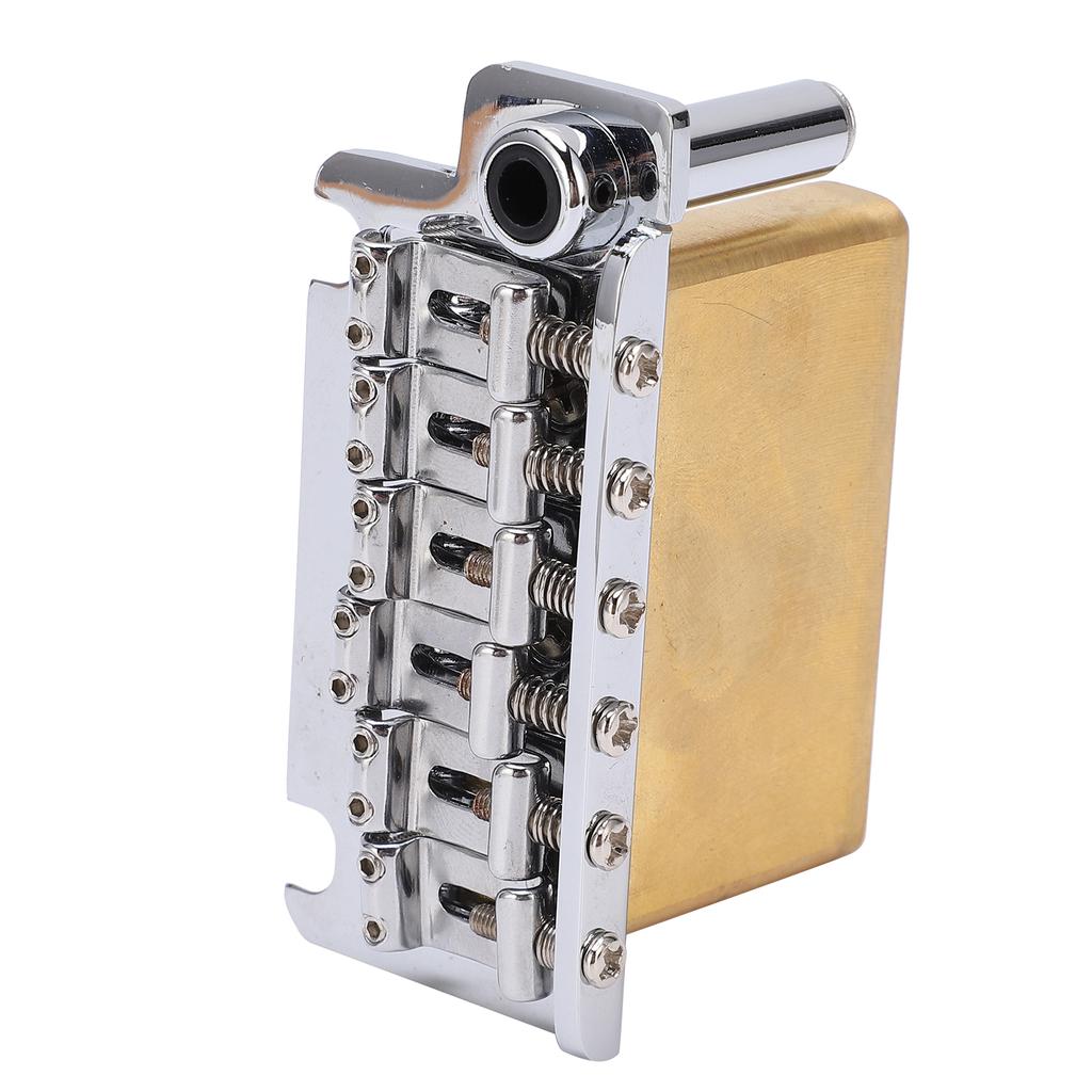 Guitar Bridge Chrome Zinc Alloy Tremolo Bridges with Saddle for ST Electric Guitars