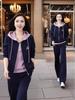 Women's Plus Size Hooded Sportswear Set - Spring/Autumn, Stylish, Youthful Fake Two-Piece, Loose, Fashionable Sweatshirt Two-Piece