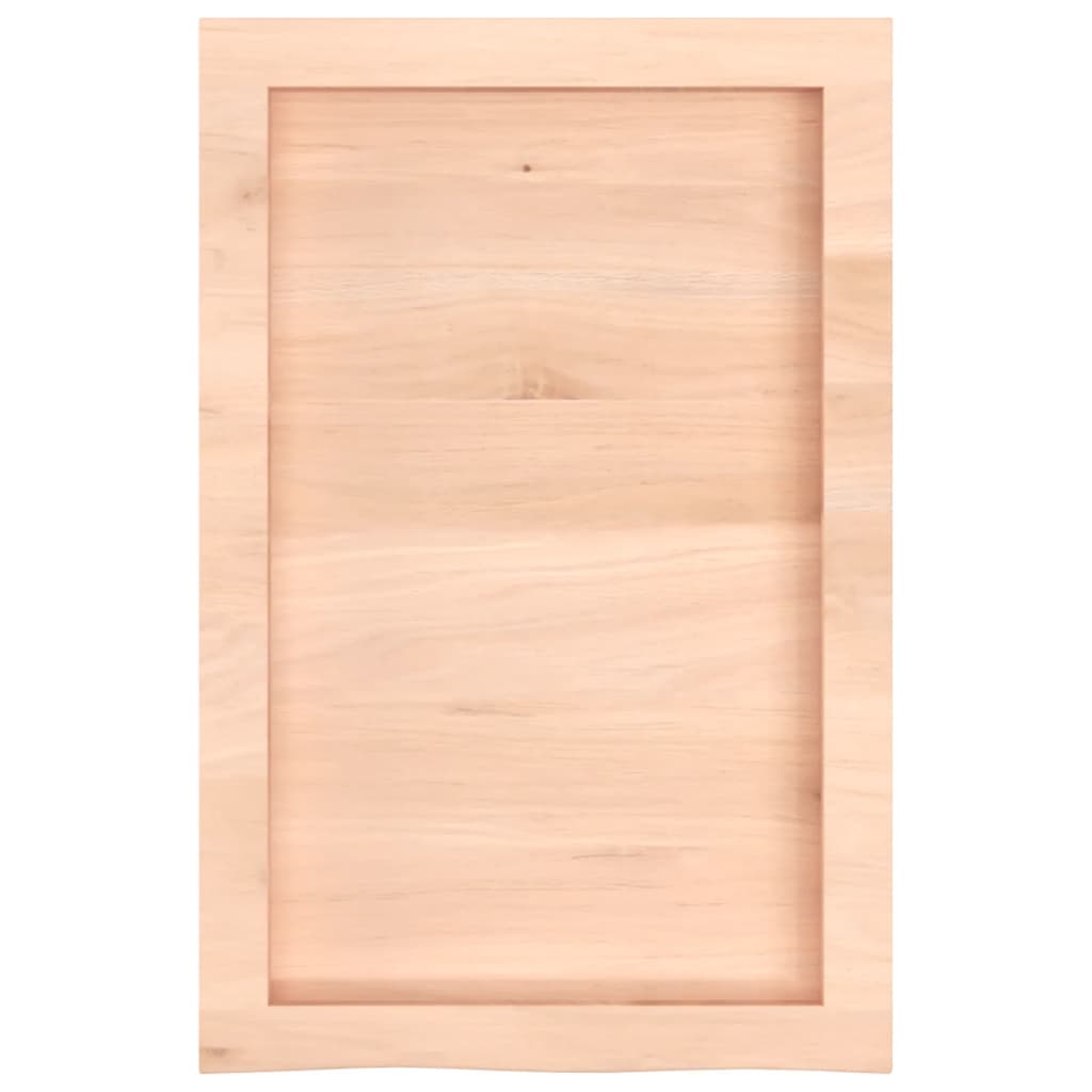 Vidaxl Blat Do Łazienki, 40X60X(2-6) Cm, Surowe, Lite Drewno