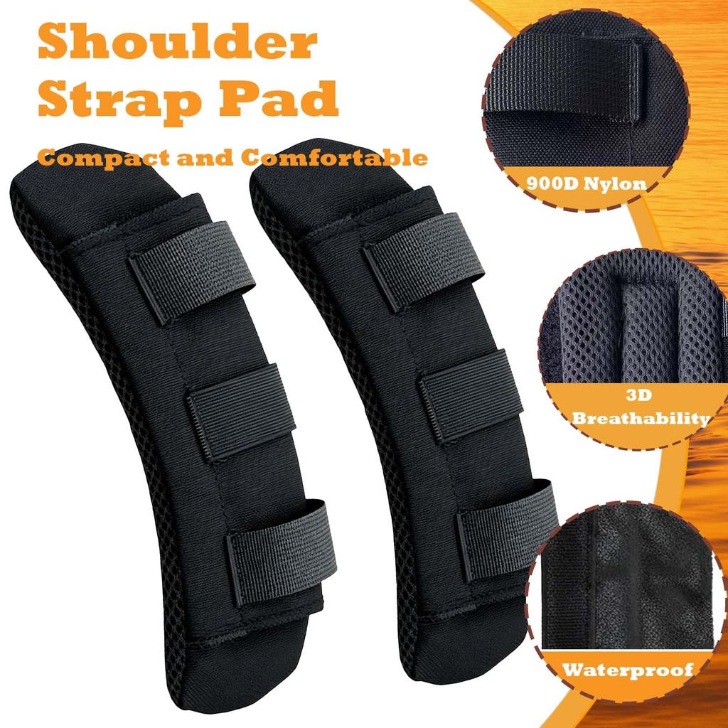 1PC Shoulder Strap Pad Detachable Comfortable Backpack Strap Pads Breathable Waterproof Tactical Weighted Vests Cushioned Pads