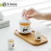 Nanshan Mr. Hand-Painted Ceramic Panda Gongfu Gaiwan Tea Set