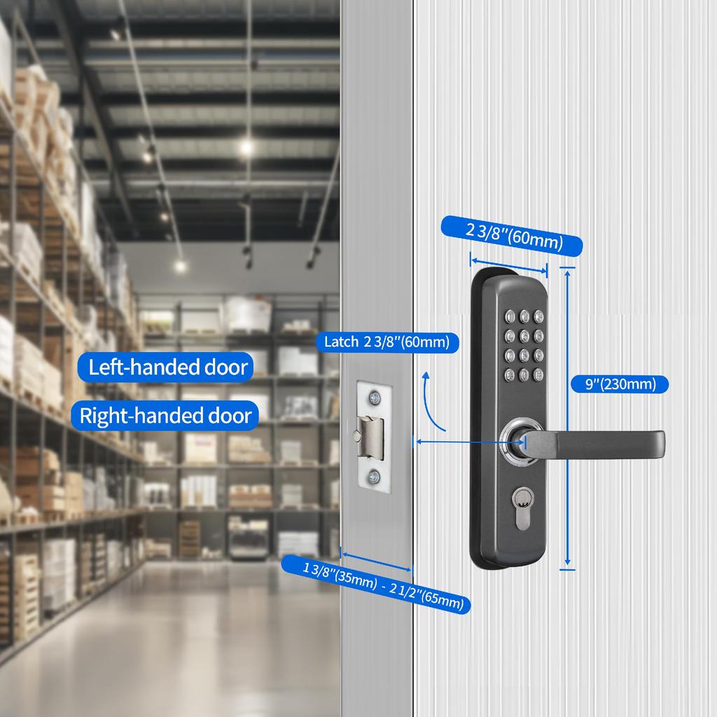 MUTEX Mechanical Keyless Lock MX230G with Keypad Mechanical Key Both Internal and High Japanese Instruction Manual Included & Entry, External,