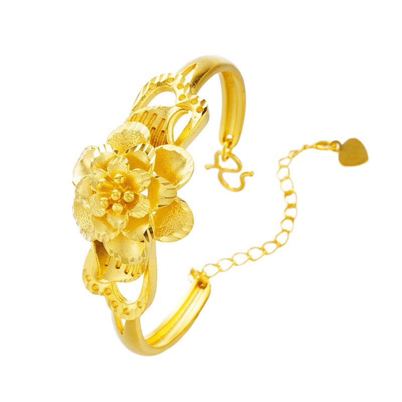 Offenes mehrschichtiges Blumenarmband für Damen, Modisches und vielseitiges Armband