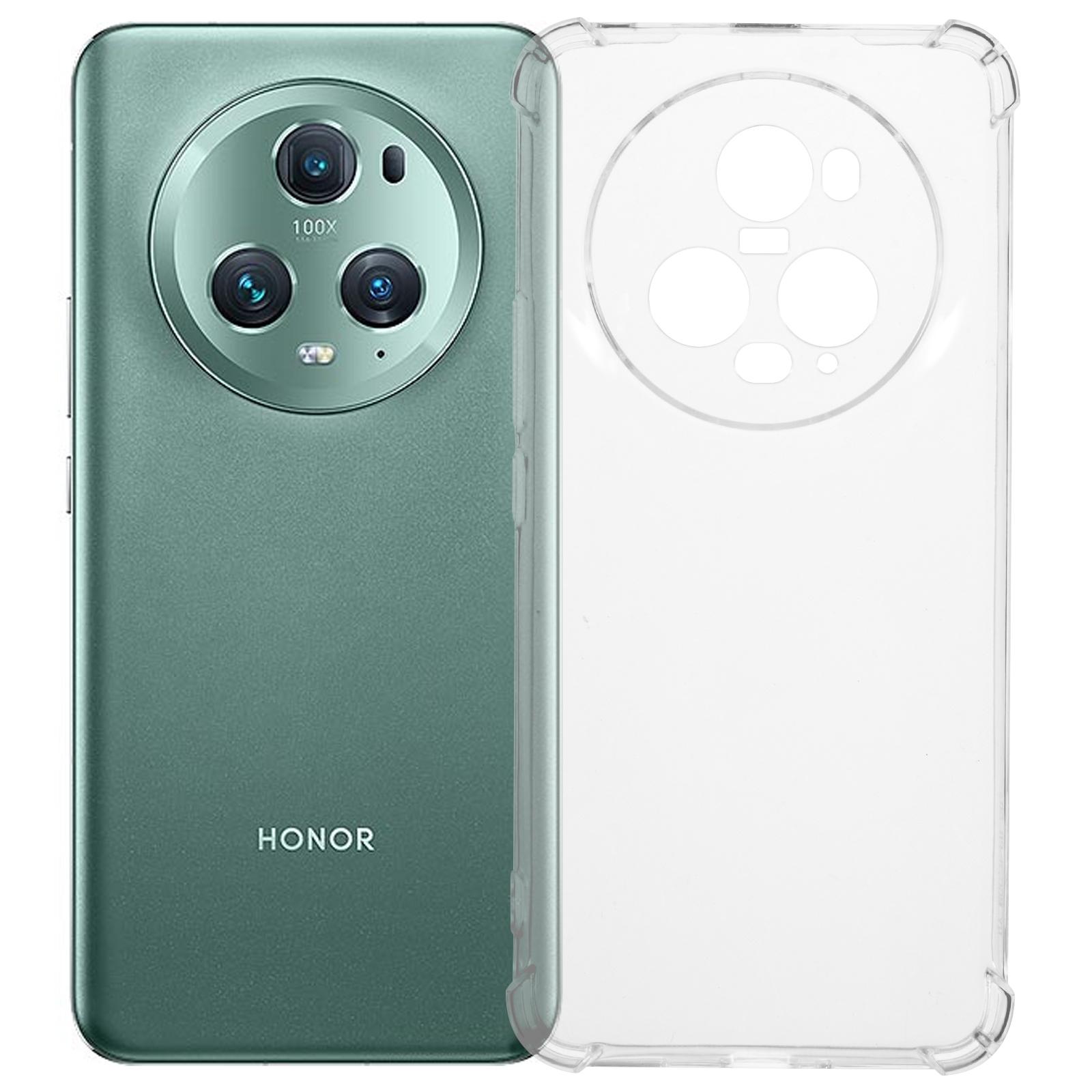 

For Honor Magic5 Pro Clear Soft TPU Phone Cover Four Corner Reinforced Protective A