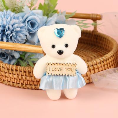 10 ks panenka mini medvídek pár medvídka Květinová výzdoba Oblečená panenka vycpaná zvířátka pěnové plyšové hračky jako dárky k narozeninám Výzdoba pokoje