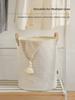 Foldable Fabric Laundry Basket Home Use Dirty Clothes Hamper Toy Storage Basket Wash Tub Bedroom Utility Storage Basket