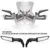 zmart Motorcycle Accessories Mirror Stealth Winglet Mirror Rotation Adjustable For YAMAHA MT 03 07 09 R1R3R7 XMAX KTM For BMW