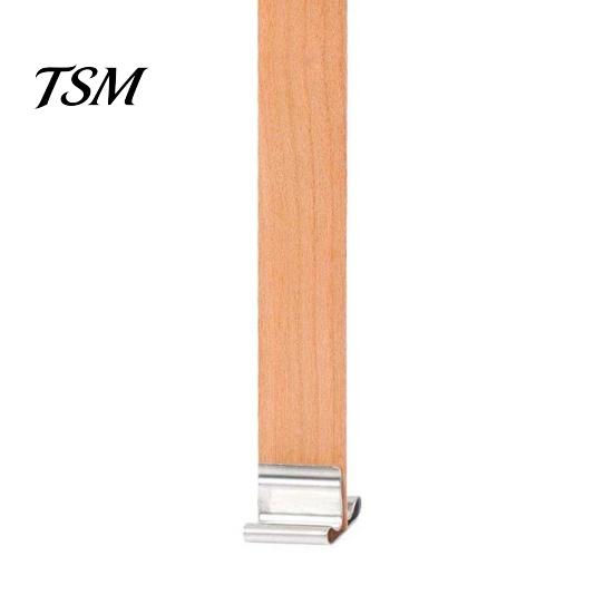 Candle Wick Centering Tool 22 Pcs Wood Wicks Sustainable with Metal Natural Bases Handmade Smokeless Wooden for DIY Making Woodwick Candles