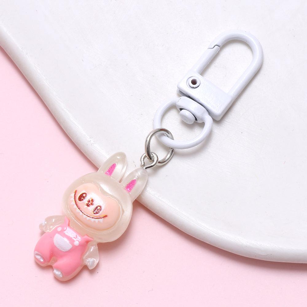 

Оригінальний брелок із зображенням ельфа з мультфільмом Лабубу, лялька, підвіска – милий подарунок на сумці 1pc білий