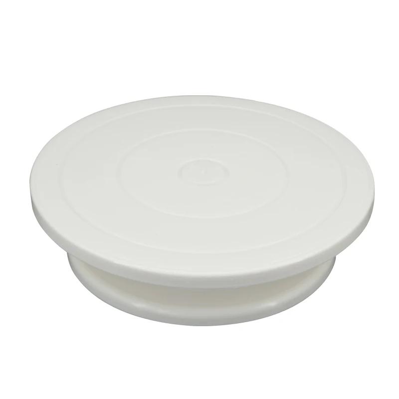 

Подставка для торта, поворотный стол, аксессуары для украшения торта, форма для самостоятельного изготовления, вращающаяся, устойчивая, противоскользящая, круглая, для торта, кухонные инструменты для выпечки белый