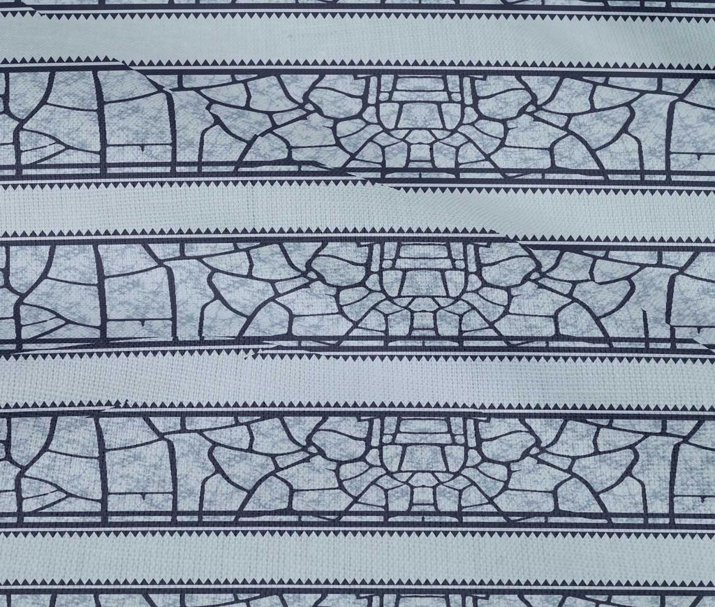 oneOone Cotton Flex Light Gray Fabric Ethnic Block Craft Projects Decor Fabric Printed By The Yard 40 Inch