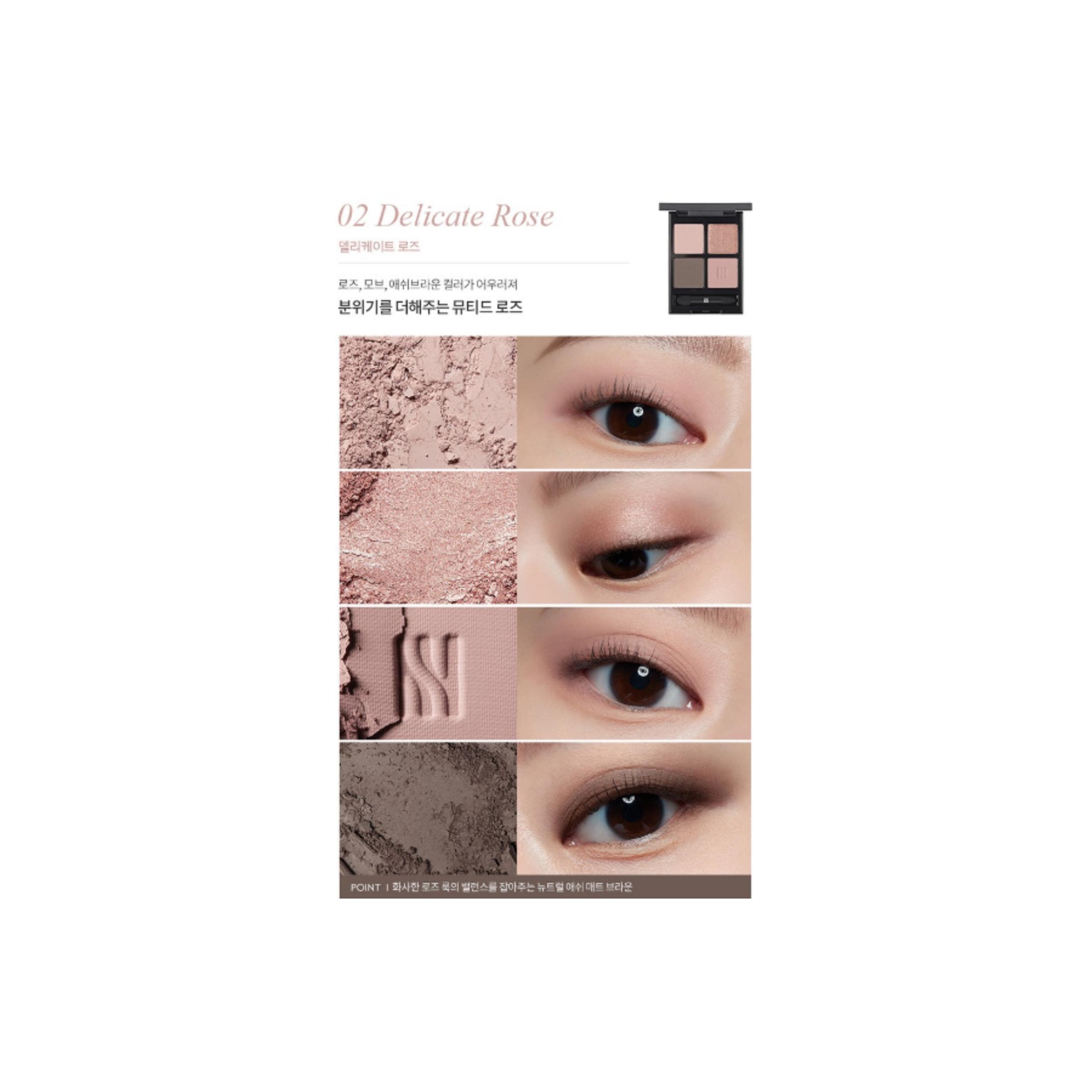 

Hera Quad Eye Color Shadow 10,5 г(выберите один из трех) + Nude Bomb Mini + Tone Up15 мл 02 Delicate Rose 10.5g
