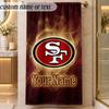 Strandtuch San Francisco 49ers Benutzerdefinierter Name Text Personalisierbares Weiches Handtuch für Strand Pool Innenbereich Wohnkultur Geschenk