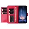 For iPhone 17 Pro Max Wallet Phone Case Stand PU Leather Folio Flip Cover with 8 Card Slot