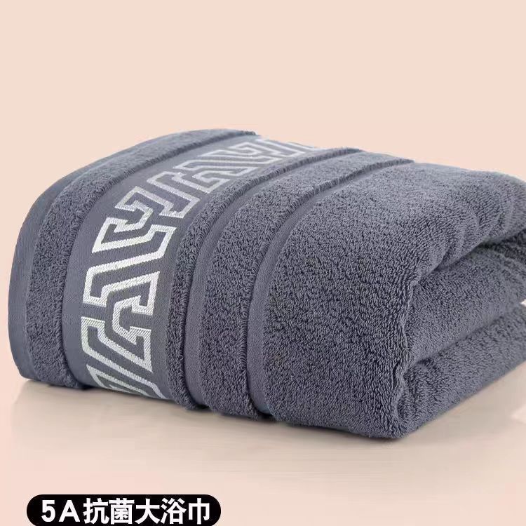 

380g new pure cotton thick bath towel 70*140 soft absorbent no shedding color 70x140cm темно-сірий колір