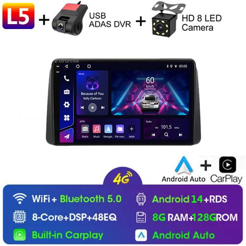 Car Radio For Chrysler Grand Voyager 5 For Dodge Grand Caravan 2008 2011-2020 GPS Multimedia Stereo HeadUnit 2 Din Android 13