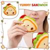 Thick Sandwich Pinch Music Decompression Toy Sandwich Baby Burger Pinch Music Water Sense Pinch
