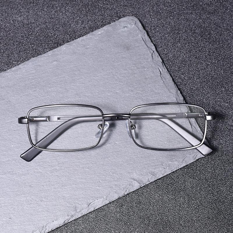 Classic Reading Eyeglasses Metal Frame Men Anti Blue Light Business Presbyopic Eyeglasses Optical Eyewear Vision Care +7.5+1.00+1.50