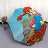 Pippi, LongstockingThemed Automatic Opening and Closing umbrella 8 Ribs, Suitable for Leisure and Going Out, Outdoor Accessory, Gothic Sty