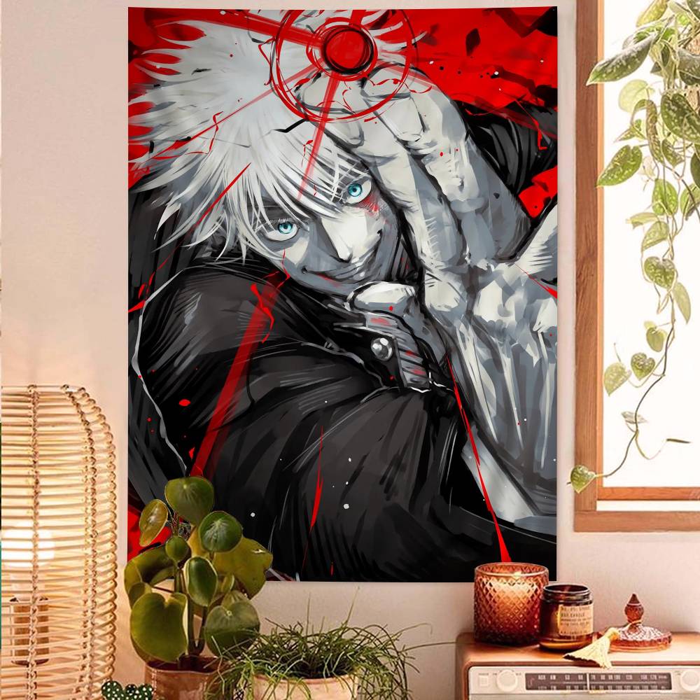 

Anime Gojo Satoru Jujutsu Kaisen DIY Wall Tapestry For Living Room Home Dorm Decor Wall Art Decor 74x94cm(29x37in)