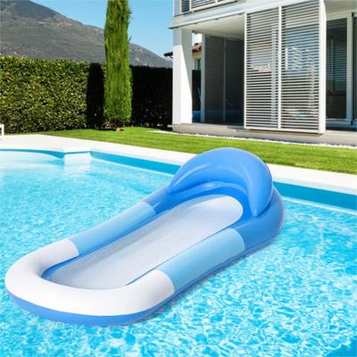 2025 Swimming Pool Water Hammock Inflatable Floating Mat Swimming Pool Mattress Pool Party Beach Inflatable Mattress Play Toy