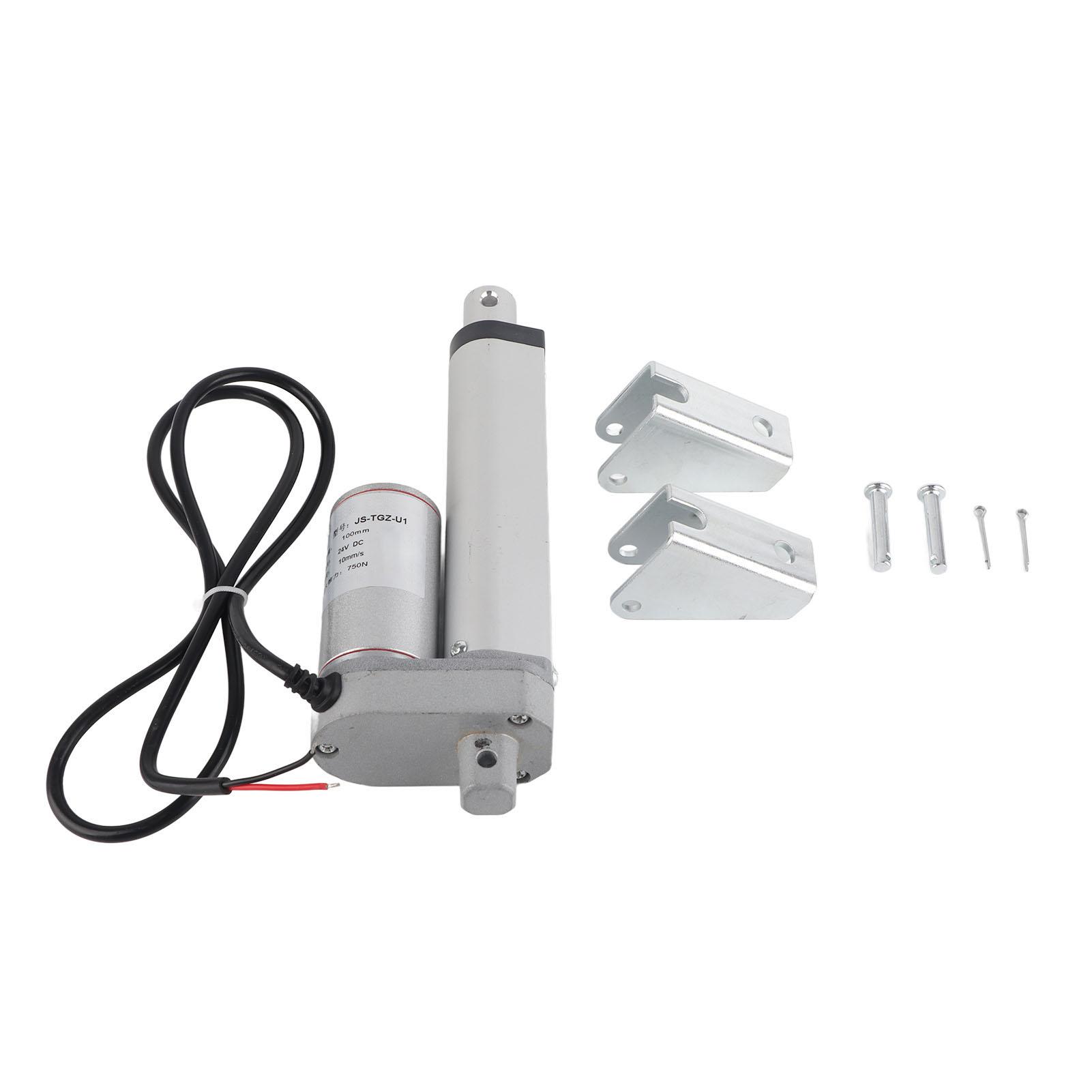Attuatore Lineare Elettrico Corsa 100mm Spinta 750N Attuatore Lineare 24V per Attrezzature Meccaniche Attuatore Lineare Elettrico