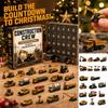 -Day Christmas Countdown Calendar with 2D Acrylic Ornaments for Holiday Decor