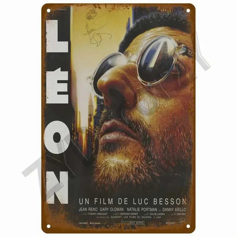 Metal Vintage Poster Tin Sign Decoration Retro Movie Metal Sign Plaque For Man Cave Bar Painting Cinema Wall Art Home Decor Film