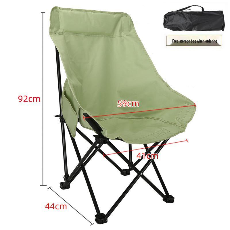 Portable High Back Outdoor Moon Chair for Camping and Beach