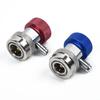 2pcs A/C R134a Car Air-Conditioner Fluoridated Adapters Coupler Quick Connectors High&Low Pressure Interior Parts