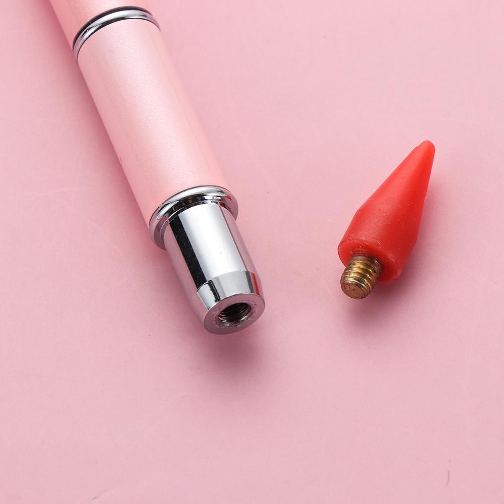 Colorful Dual-Ended Wax Pencil DIY Nail Art Rhinestone Picker Diamond Point Drill Pen Rhinestone Applicator Nail Tools