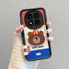 KEYSION Husă Cartoon Drăguță Pluș Broderie pentru Redmi Note 14 Pro 5G 14 Pro+ cu Șnur Husă de Telefon Antishock pentru Xiaomi POCO X7
