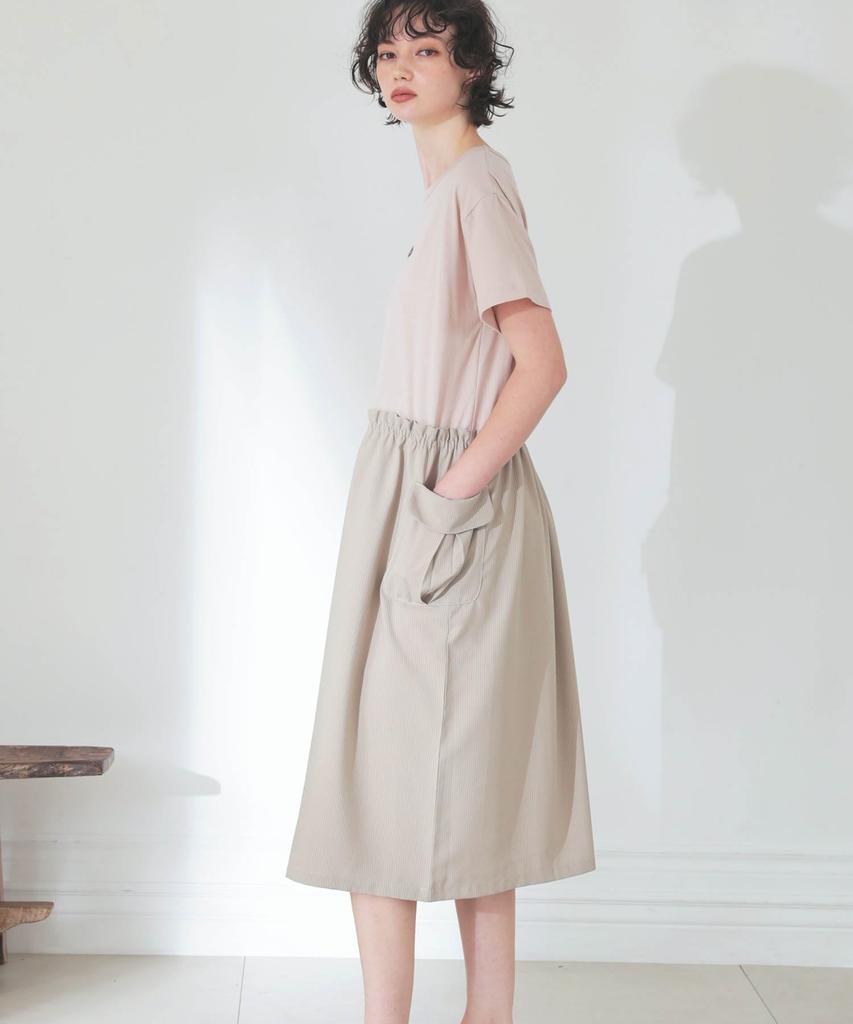 Narue Silky Jersey Docking Room Sizes Women's Dress, Beige, M-L