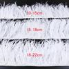 High Quality Ostrich Feather Trim Fringe Natural White Feather Ribbon Trimming For Party Dress Sewing Wedding Accessories 1 M