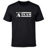 T-shirt da uomo The A Team Testo Vintage Usurato Grafica Retrò