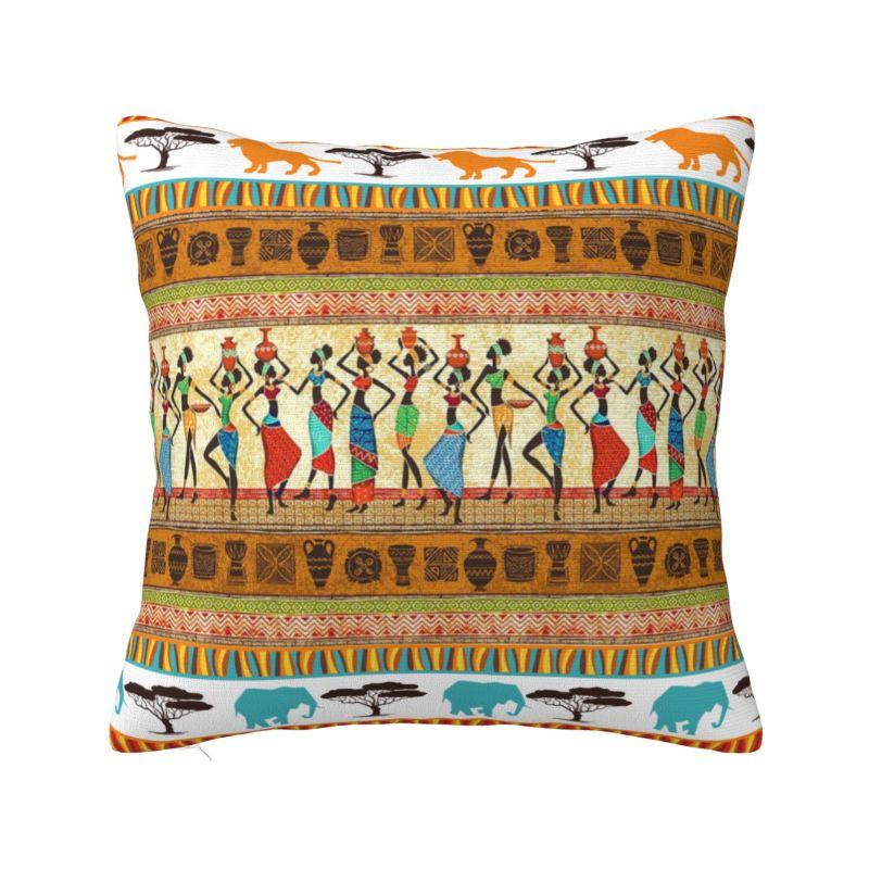 

Luxury Amharic Alphabet Ethiopian Habesha Art Cushion Cover Soft Pillow Case Home Decor 30x30cm 12x12in