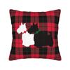 Vintage Scottie Dog Scottish Terrier Pillowcase Soft Polyester Cushion Cover Decor Pillow Case Cover Seater Zippered 40*40Cm