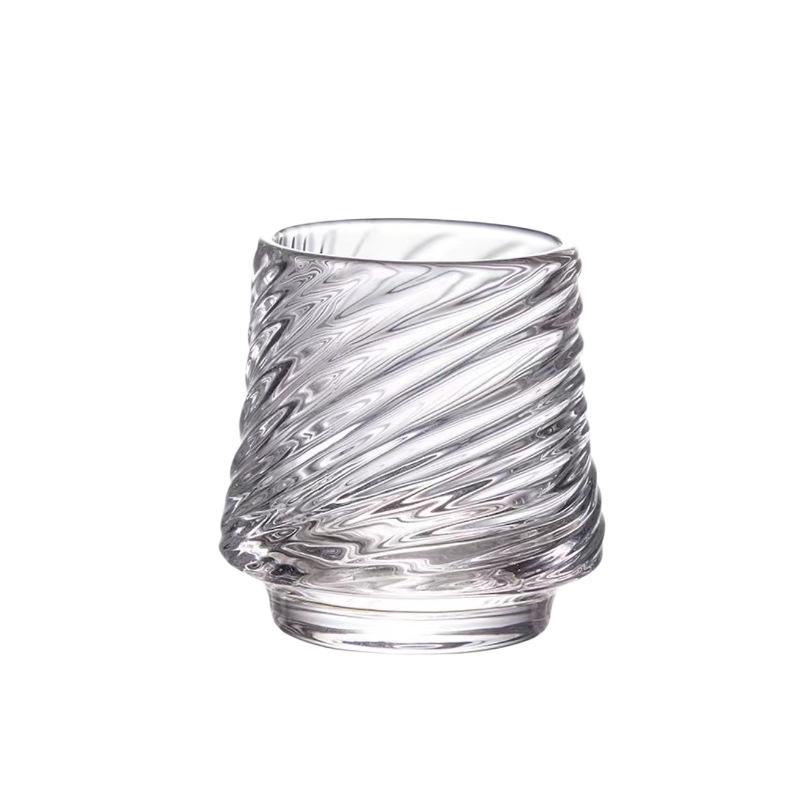 

Heat Resistant Vertical Glass Coffee Cup Transparent Whiskey Beer Glass Creative Household Drinkware Party Glass Supplies