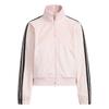 FW25 Story Veste Velours Logo Trois Bandes Sport Décontracté Manches Courtes Veste Femme KC0174