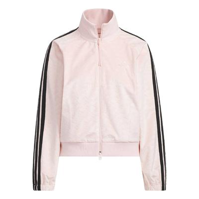 FW25 Story Fluweel Logo Drie Strepen Sport Casual Kortmouwige Jas Dames Jas KC0174