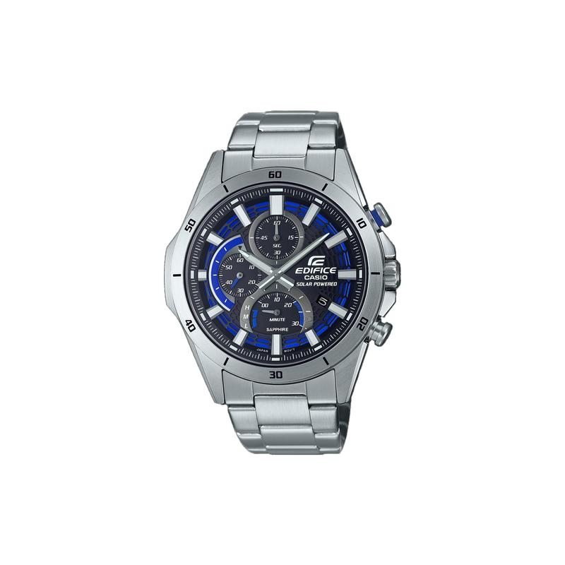 

Casio EDIFICE Waterproof Sports Watch Solar Quartz Movement Stainless Steel Strap Japanese and Korean Watch Men s Watch Blue Dial EFS-S610D-1AV синий
