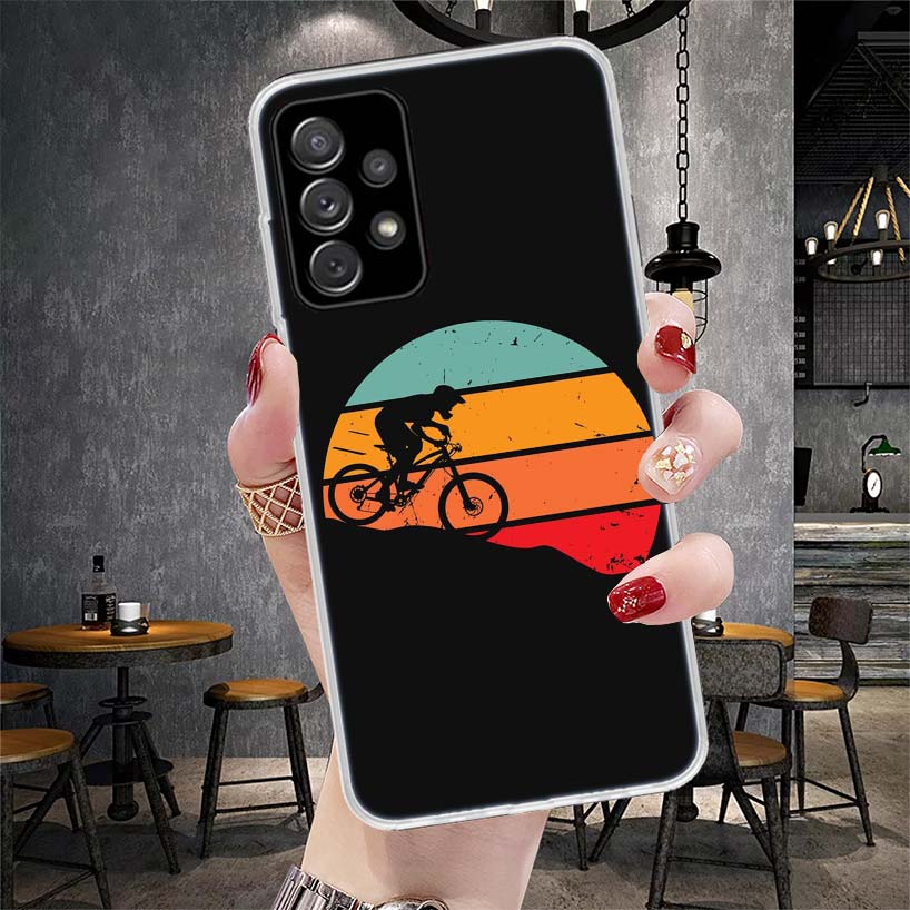 

Bicycle Bike Sport Soft Phone Case For Samsung Galaxy A13 A14 A15 A16 A17 A53 A54 A55 A56 A57 A33 A34 A35 A36 A37 A23 A24 A25 A2 Samsung A17